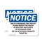 Signmission This Is A Fragrance Free Facility Please, 14 in W x Rectangle, Plastic OS-2PACK-NS-P-1014-L-18623 - alternate 1